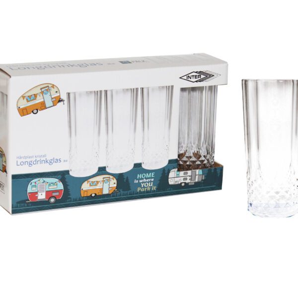 LONGDRINKGLAS PLAST H:15,4CM S/4