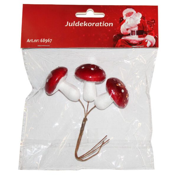 DEK.SVAMP H:4CM 3/SET