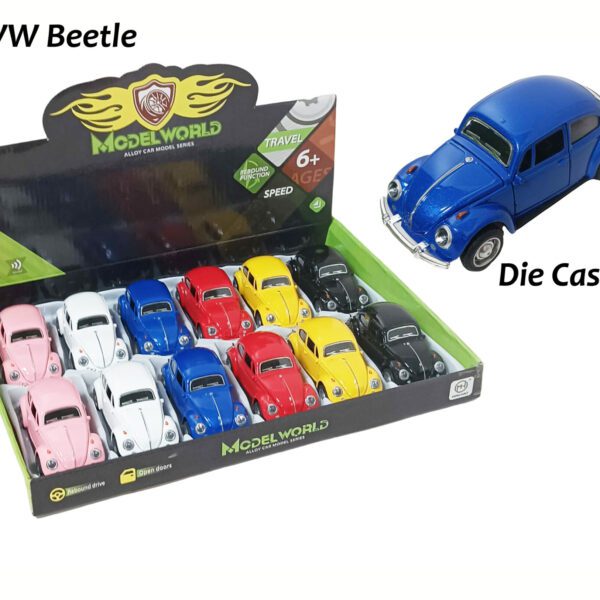 VW BEETLE ALLOY 1:32  13.5x5CM 4FG