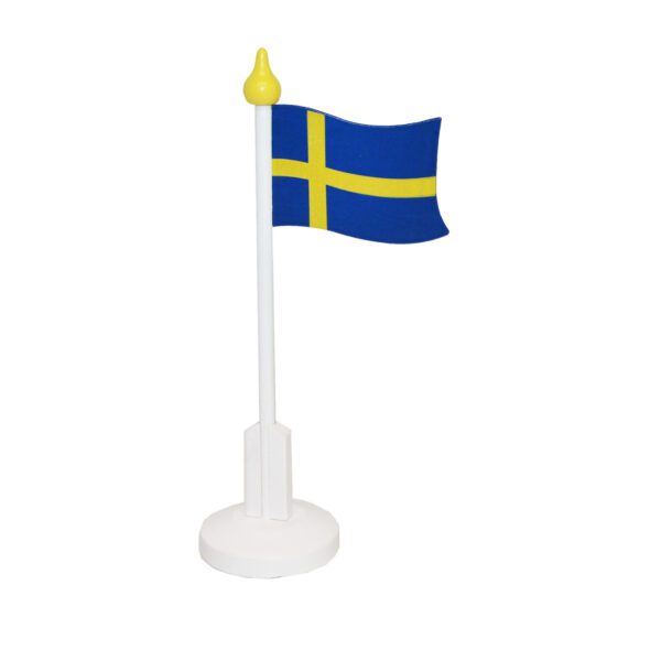 BORDSFLAGGA TRÄ H:33CM