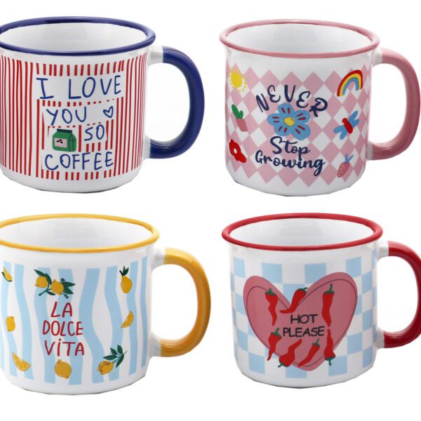 KAFFEMUGG KERAMIK 260ML 4SO