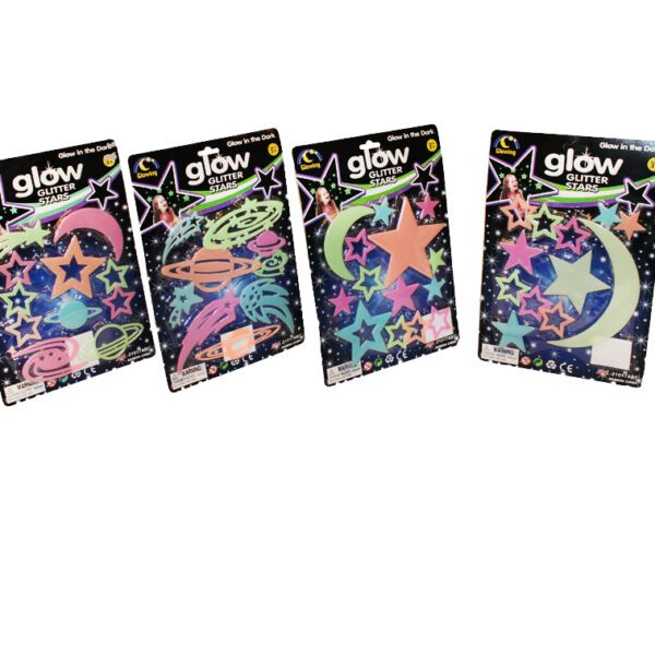STICKERSET GLOW IN THE DARK 4SO