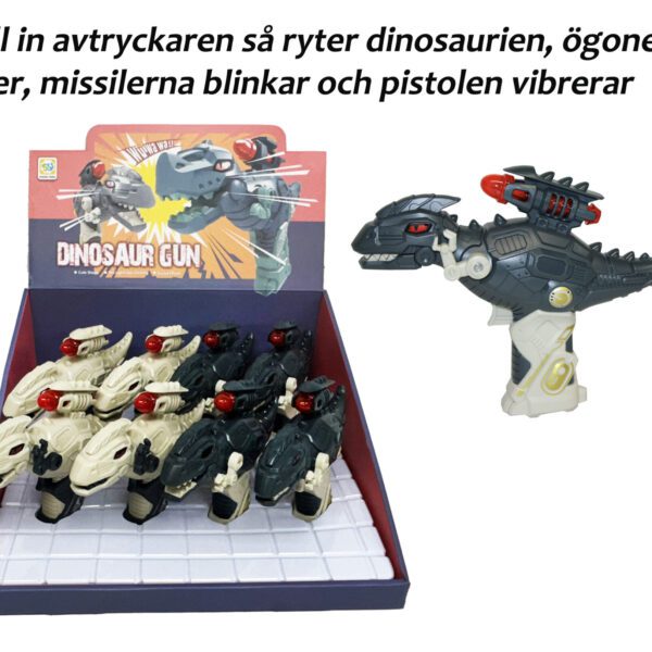 PISTOL DINO 21x6x16CM 2FG