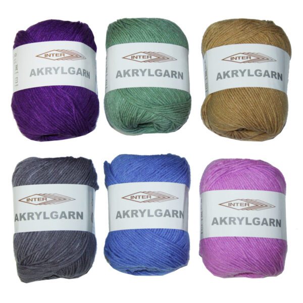 GARN 100% AKRYL 175M 50GR 6FG