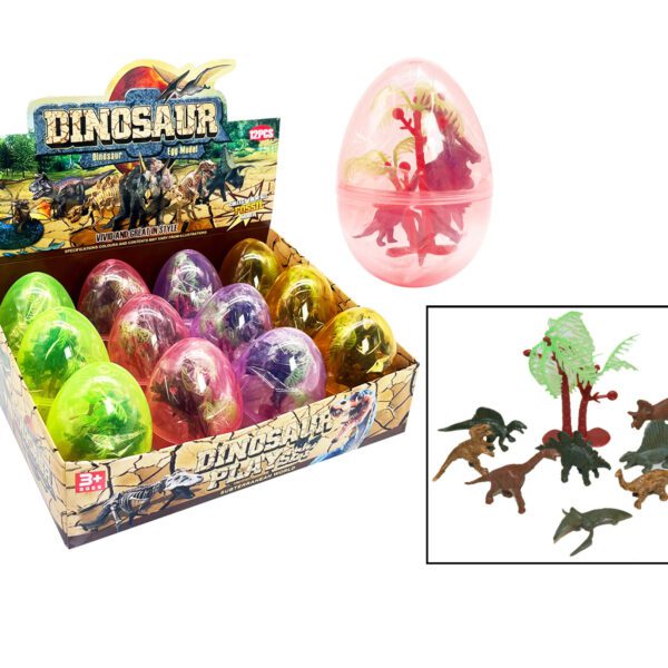 DINO I ÄGG 6x9CM 4SOF