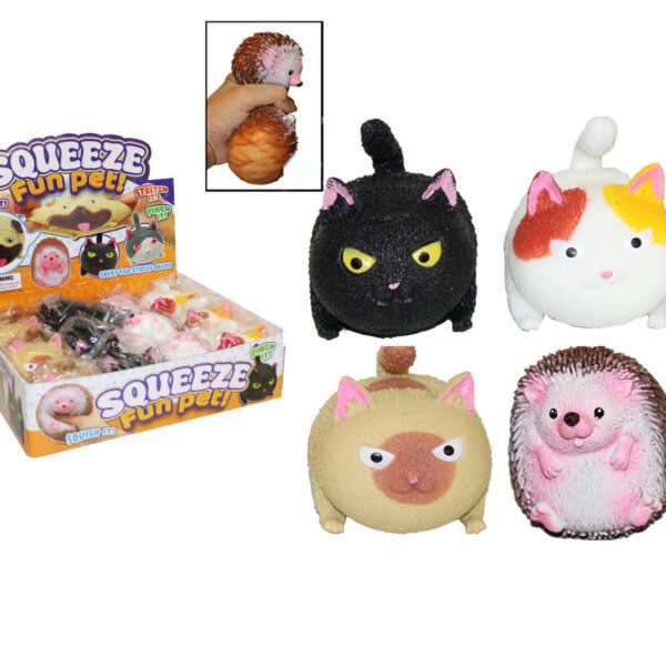 SQUEEZE IGELKOTT/KATT 8CM