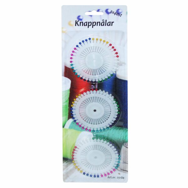 KNAPPNÅLAR 3 x 40-DEL