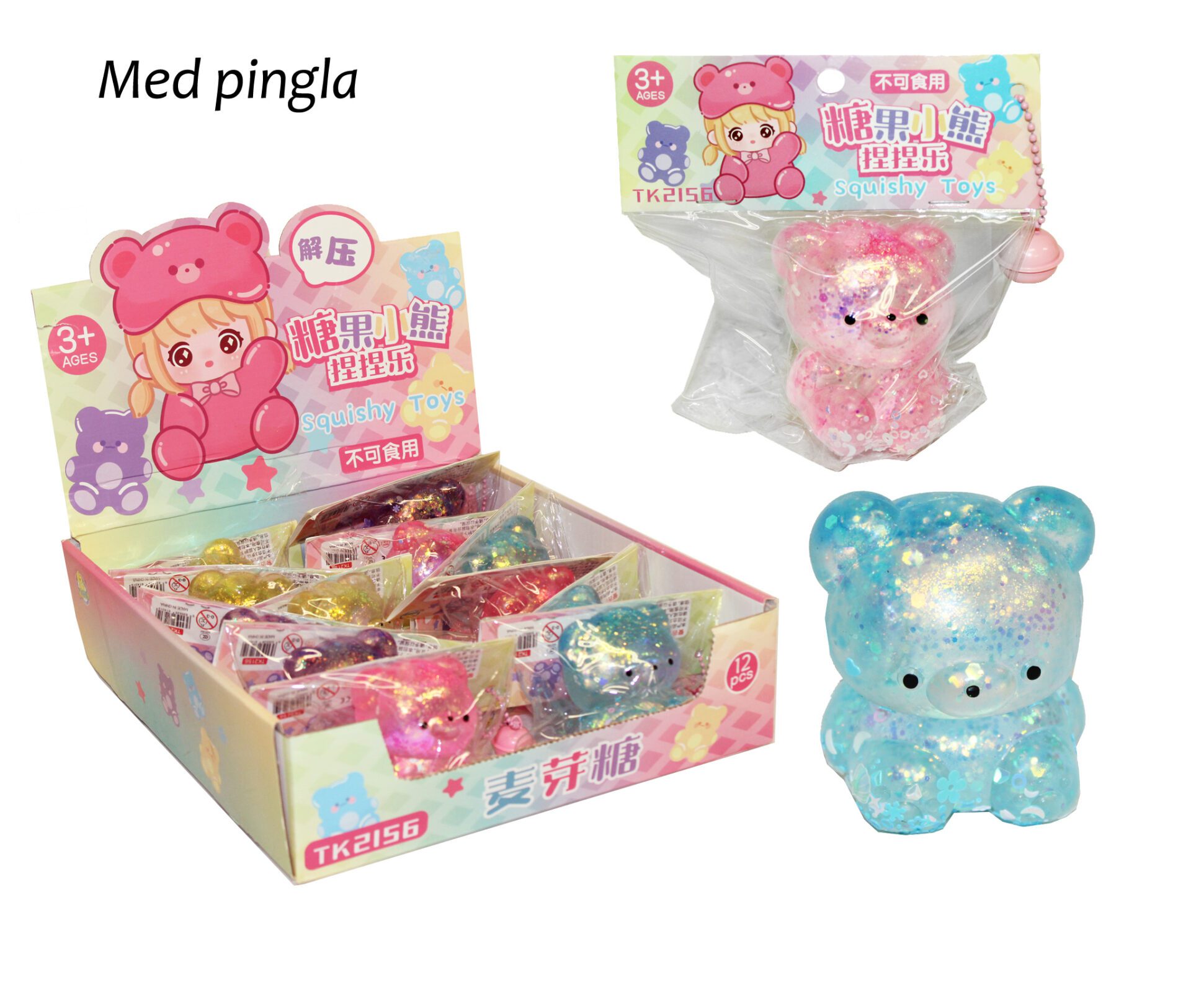 16864 SQUEEZE SUGAR NALLE 7x6CM 4FG - Bild 1