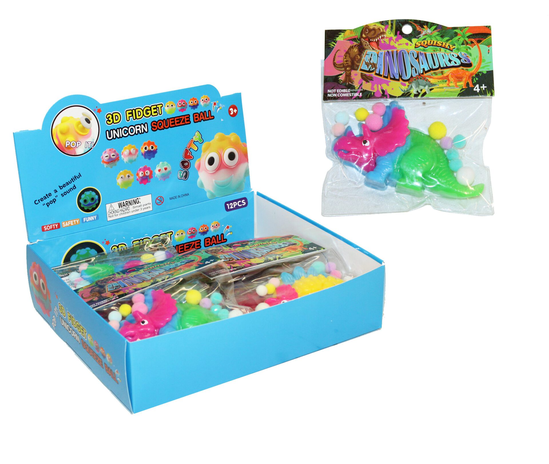 16869 SQUEEZE DINO 11x6,5CM 3SO - Bild 1