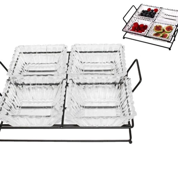 SERVERINGSSKÅLAR 4/SET 38x24x7,5CM