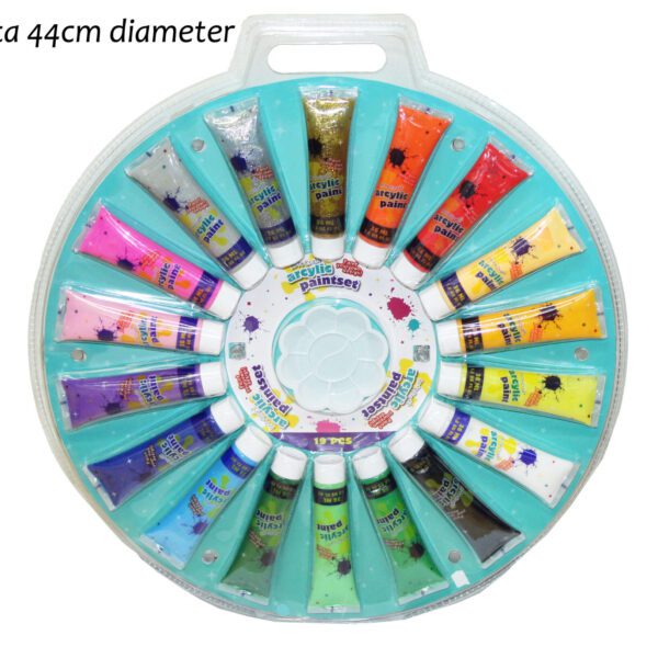 AKRYLFÄRGTUBER 36ML 18-PACK