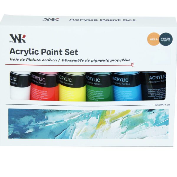 AKRYLFÄRGTUBER 75ML 6-PACK