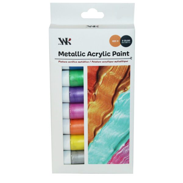 AKRYLFÄRG METALL 25ML 8-PACK