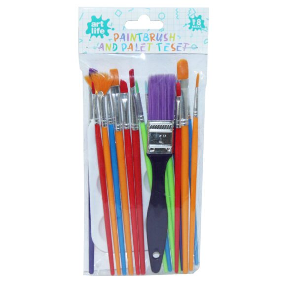 PENSELSET 17-PACK+1 PALETTE 10,5x23CM