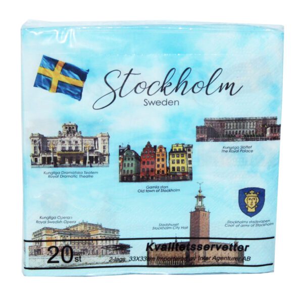 SERVETT 20-PACK 2-LAG 33x33CM