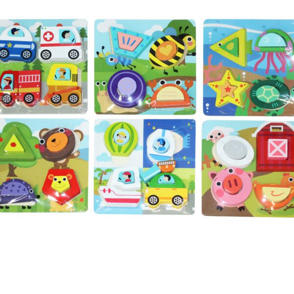 TRÄPUSSEL 18x18CM 6SO