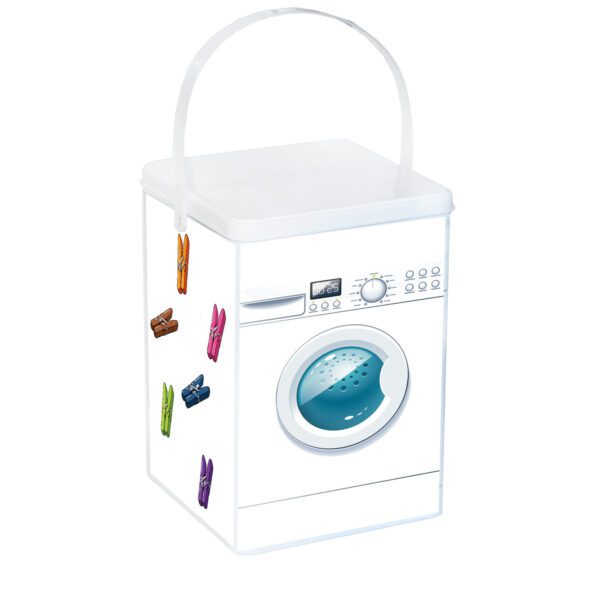 PLÅTBURK FÖR TVÄTTPULVER 15x21CM 4L