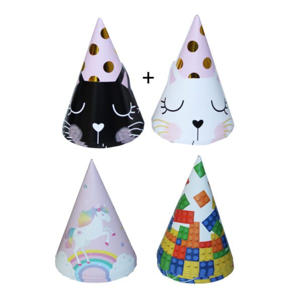 PARTYHATT 15CM 6-PACK 3SO