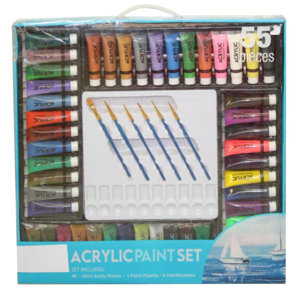 ARTISTSET ACRYLFÄRG 22ML 55-DEL