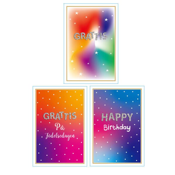 GRATULATIONSKORT M KUVERT 11.5x17CM 3SO
