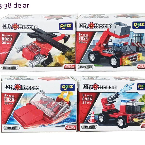 BYGGKLOSSAR FORDON 9.5x7CM 4SO