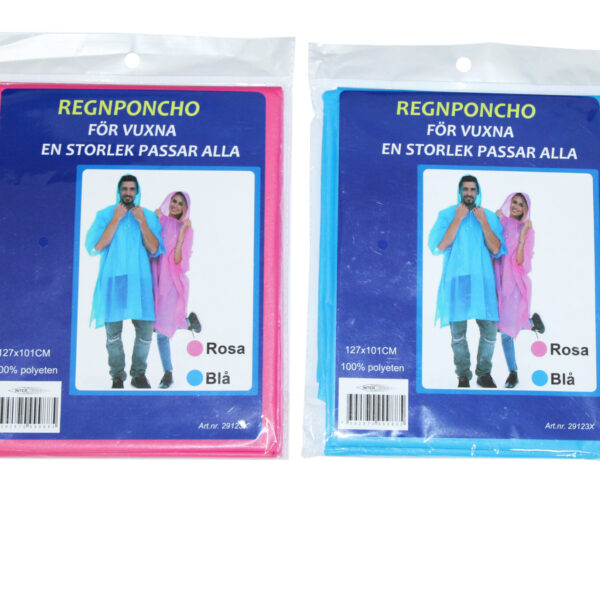 VUXENPONCHO 127x101CM 2FG