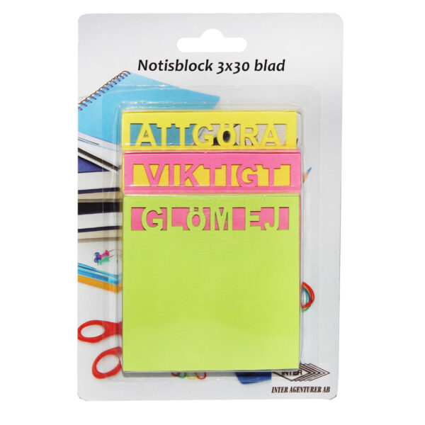 POST-IT NOTES 30-SID 3/SET