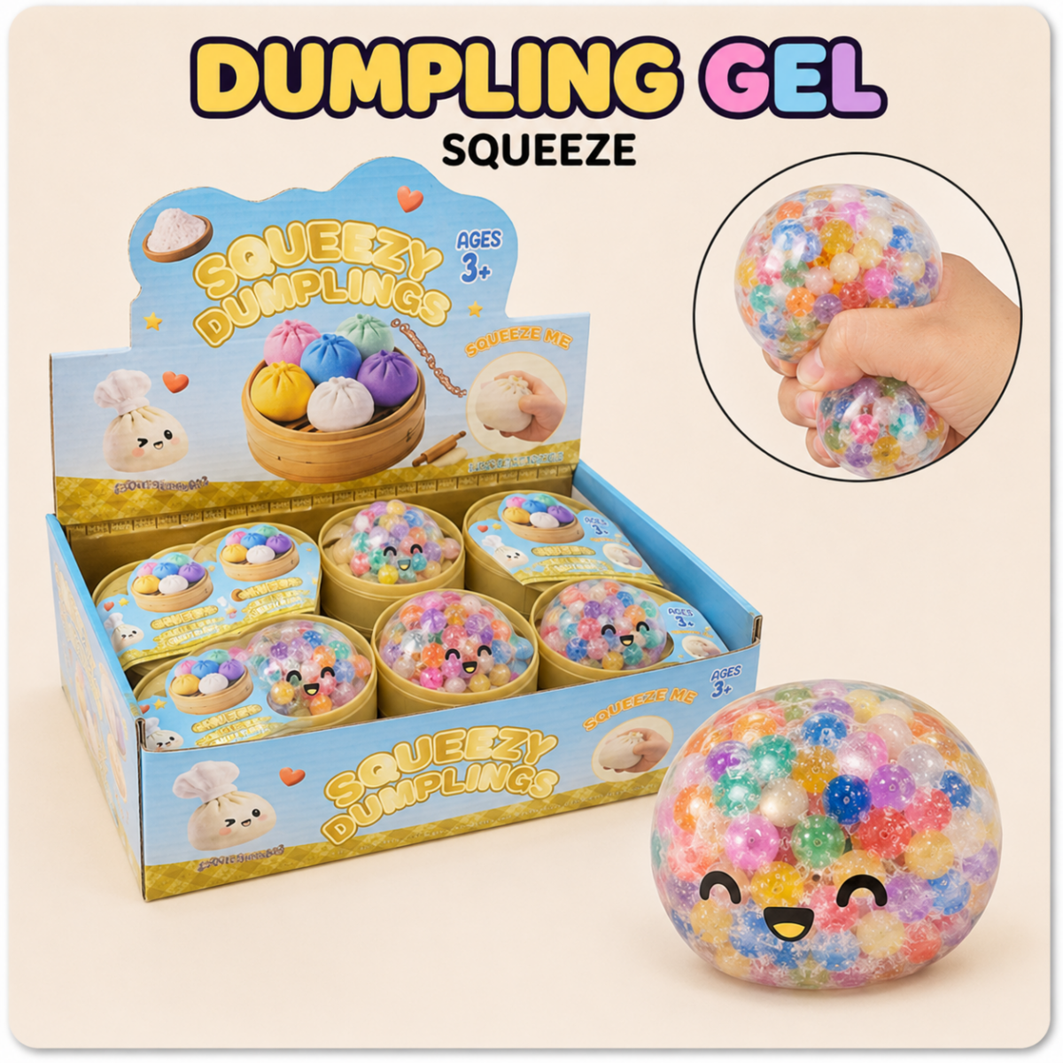 f4541637-2bfb-41da-9440-f480bfe2fd97 DUMPLING GEL SQUEEZE 8,5CM - Bild 1
