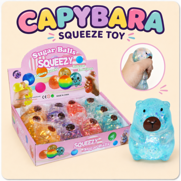 SQUEEZE SUGAR CAPYBARA 5x7CM 4SOF