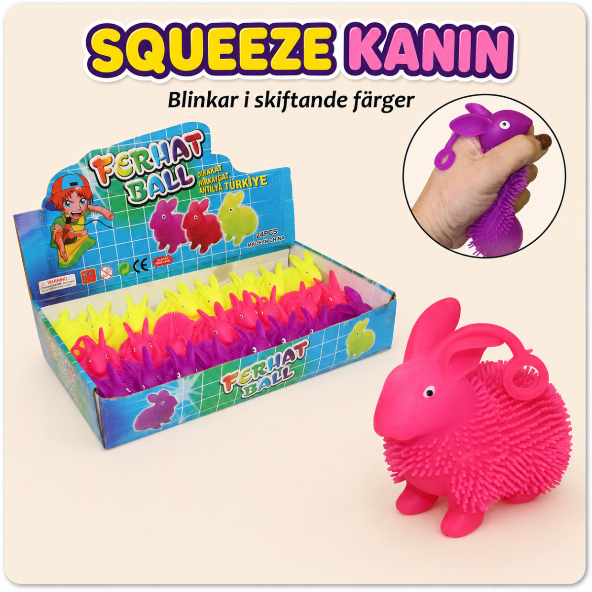 39d5420d-9d2d-40e2-a324-7a00a8291252 SQUEEZE KANIN 8x9CM 3FG - Bild 1
