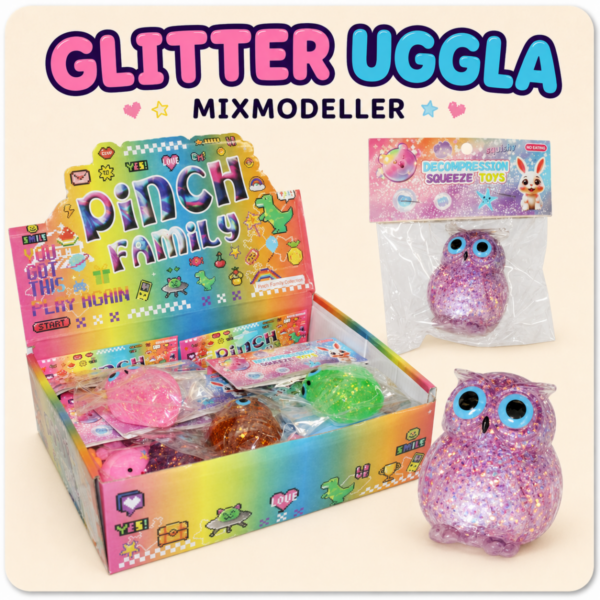 SQUEEZE SUGAR UGGLA 6x7CM 4SOF