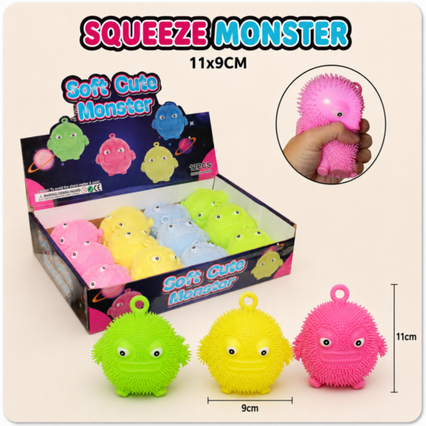 SQUEEZE MONSTER 11x9CM 4FG