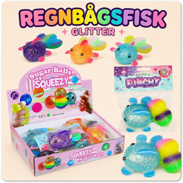 SQUEEZE SUGAR GULDFISK 10x6CM 4SOF