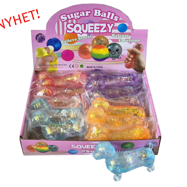 SQUEEZE SUGAR HUND 10CM
