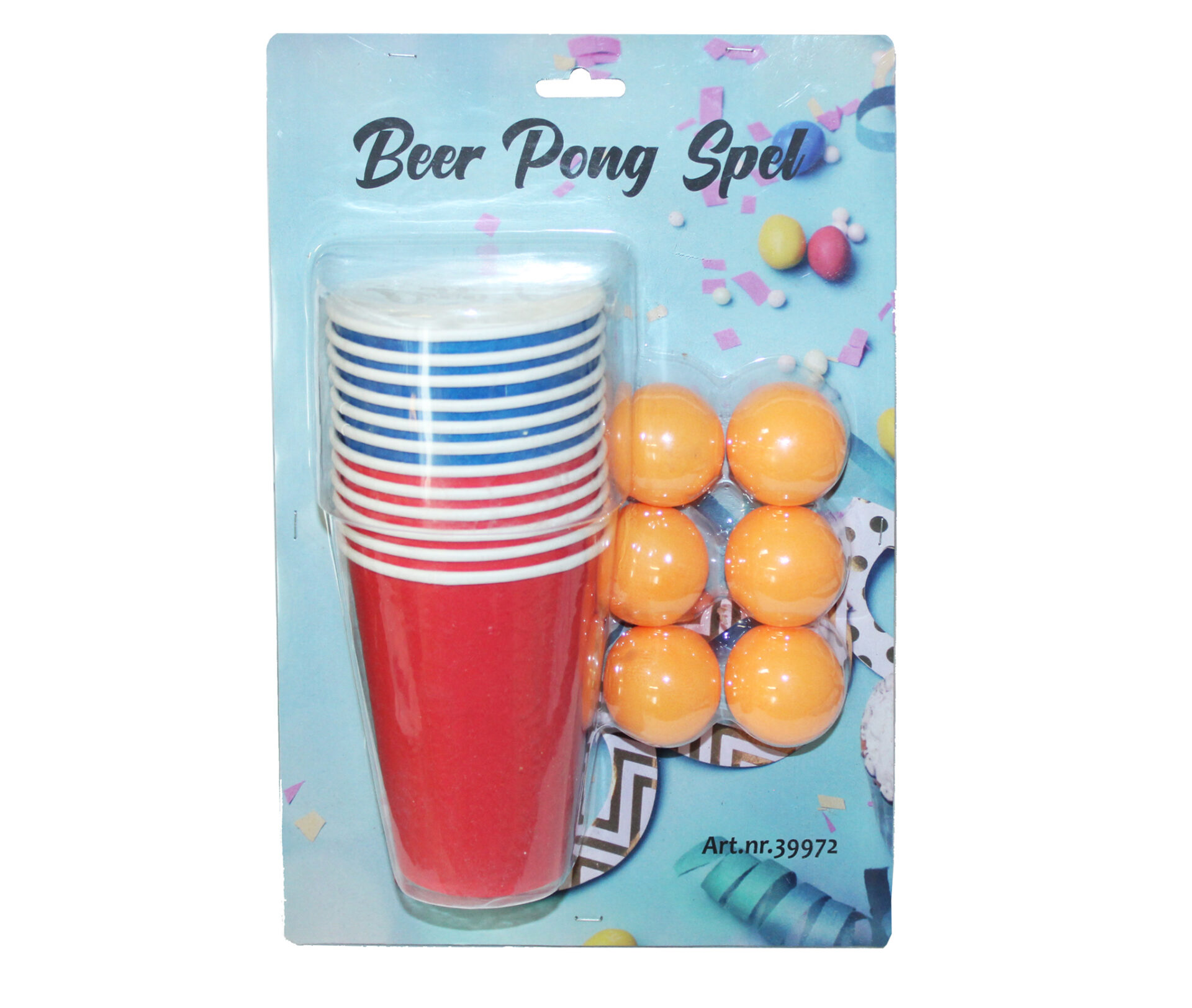 39972 BEER PONG SPEL 12 MUGGAR /6 BOLLAR - Bild 1